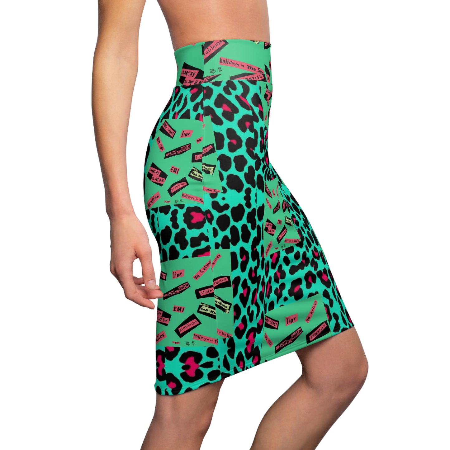 Punk leopard Womens skirt