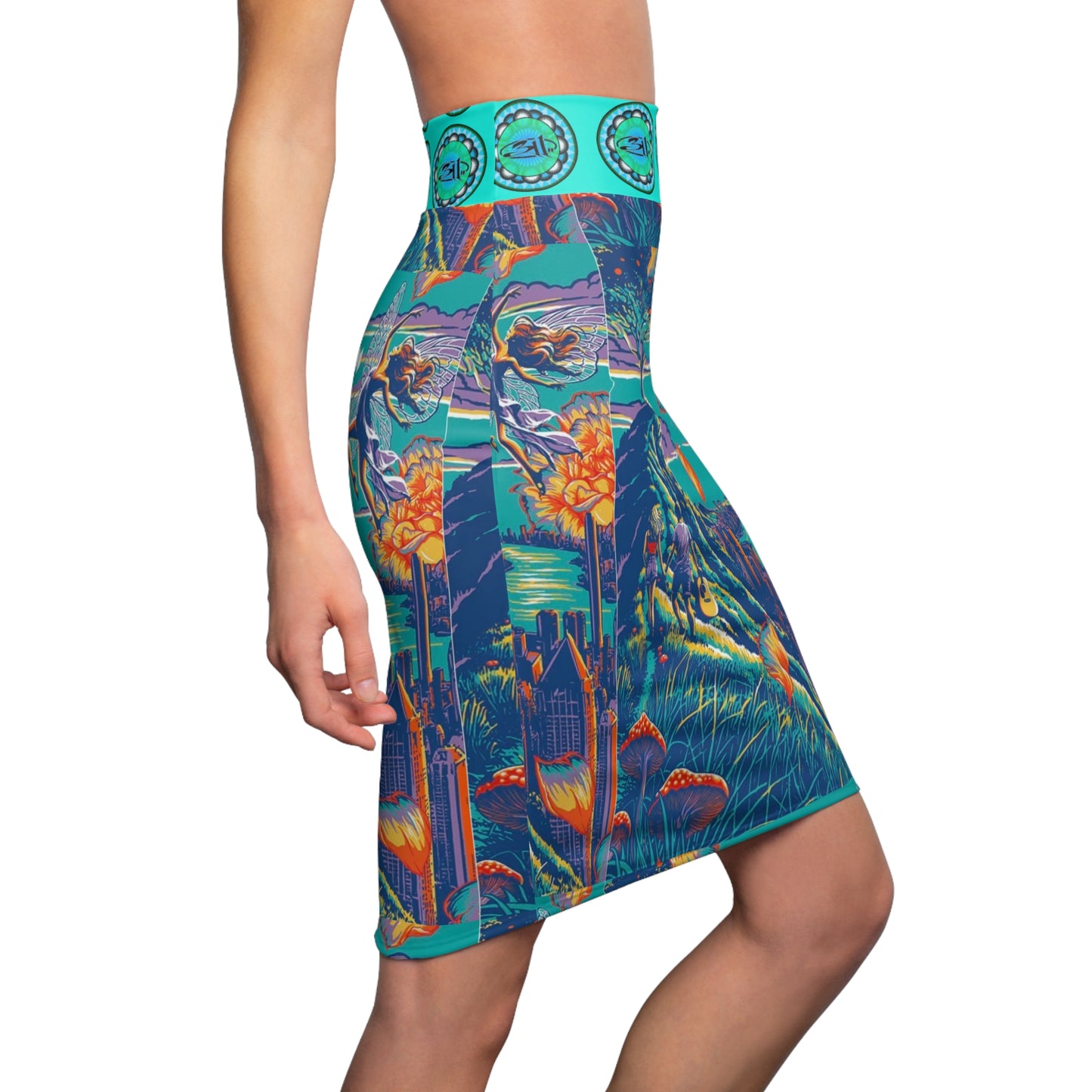 psychedelic rock Womens skirt