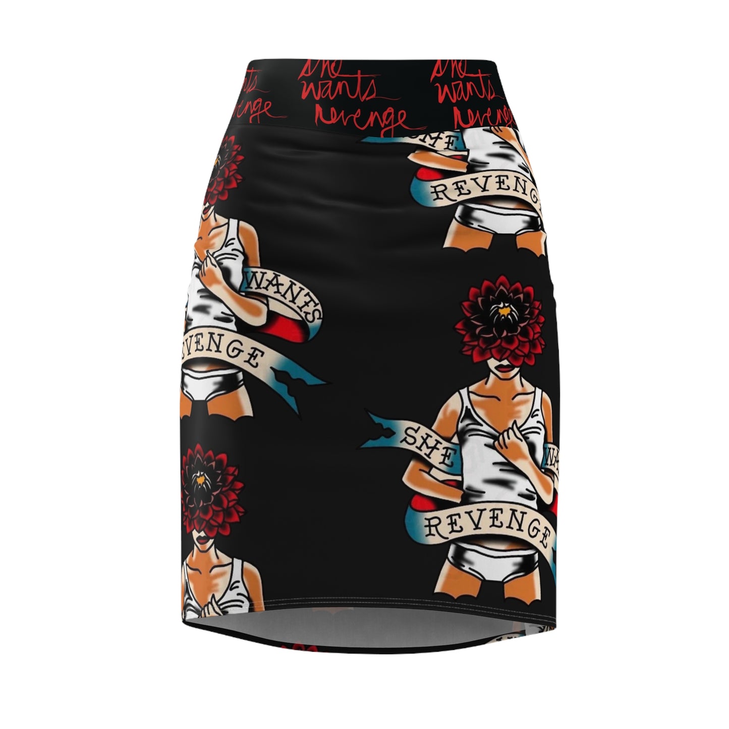 She wants Revenge Retro Tattoo  Womens skirt