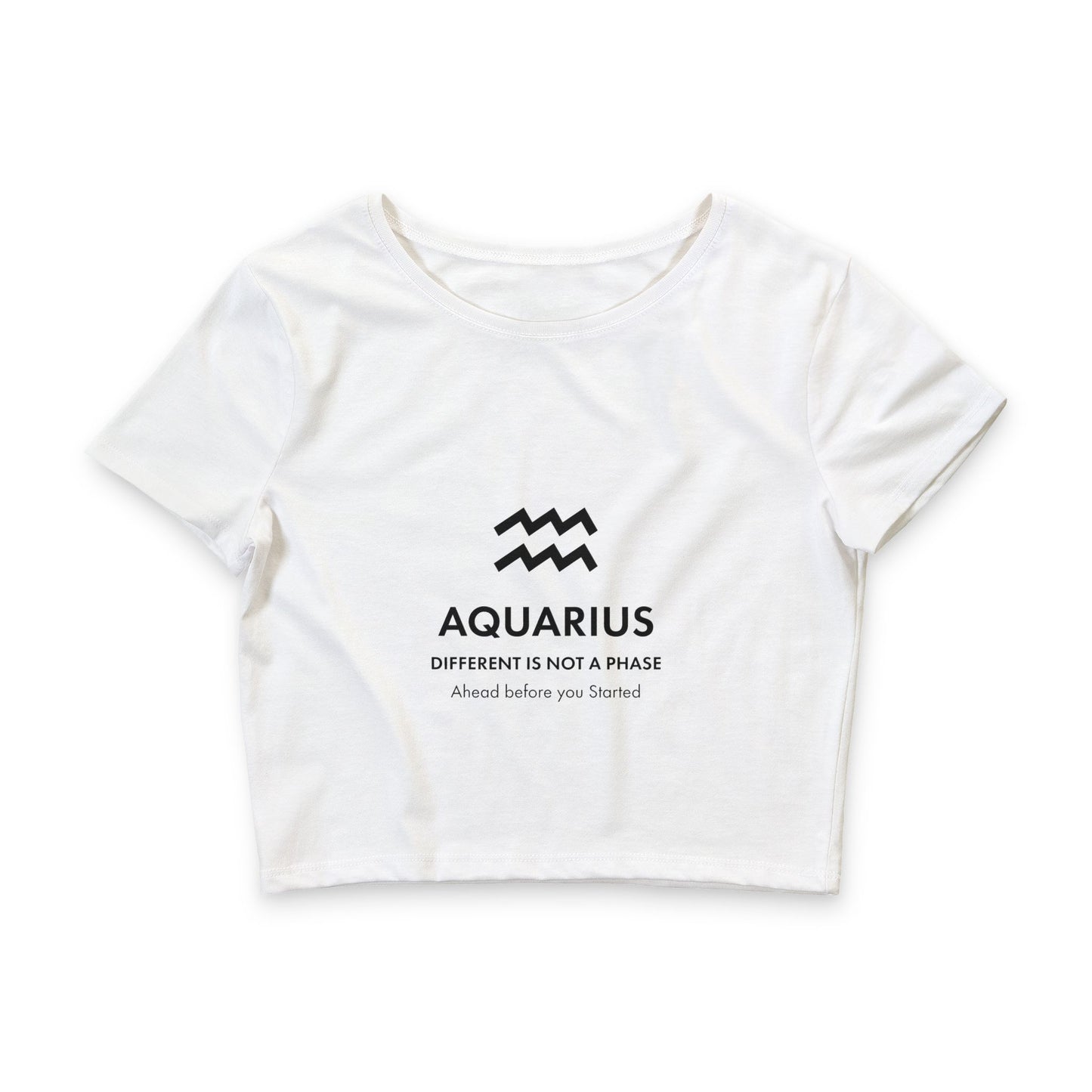 Zodiac Energy Collection: Aquarius- Women’s  Crop Tee
