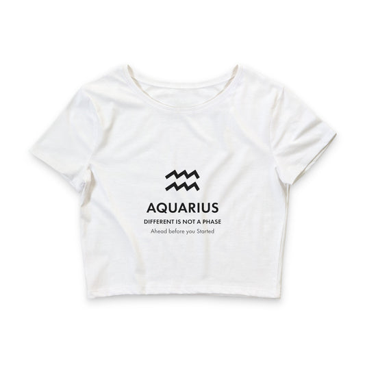 Zodiac Energy Collection: Aquarius- Women’s  Crop Tee