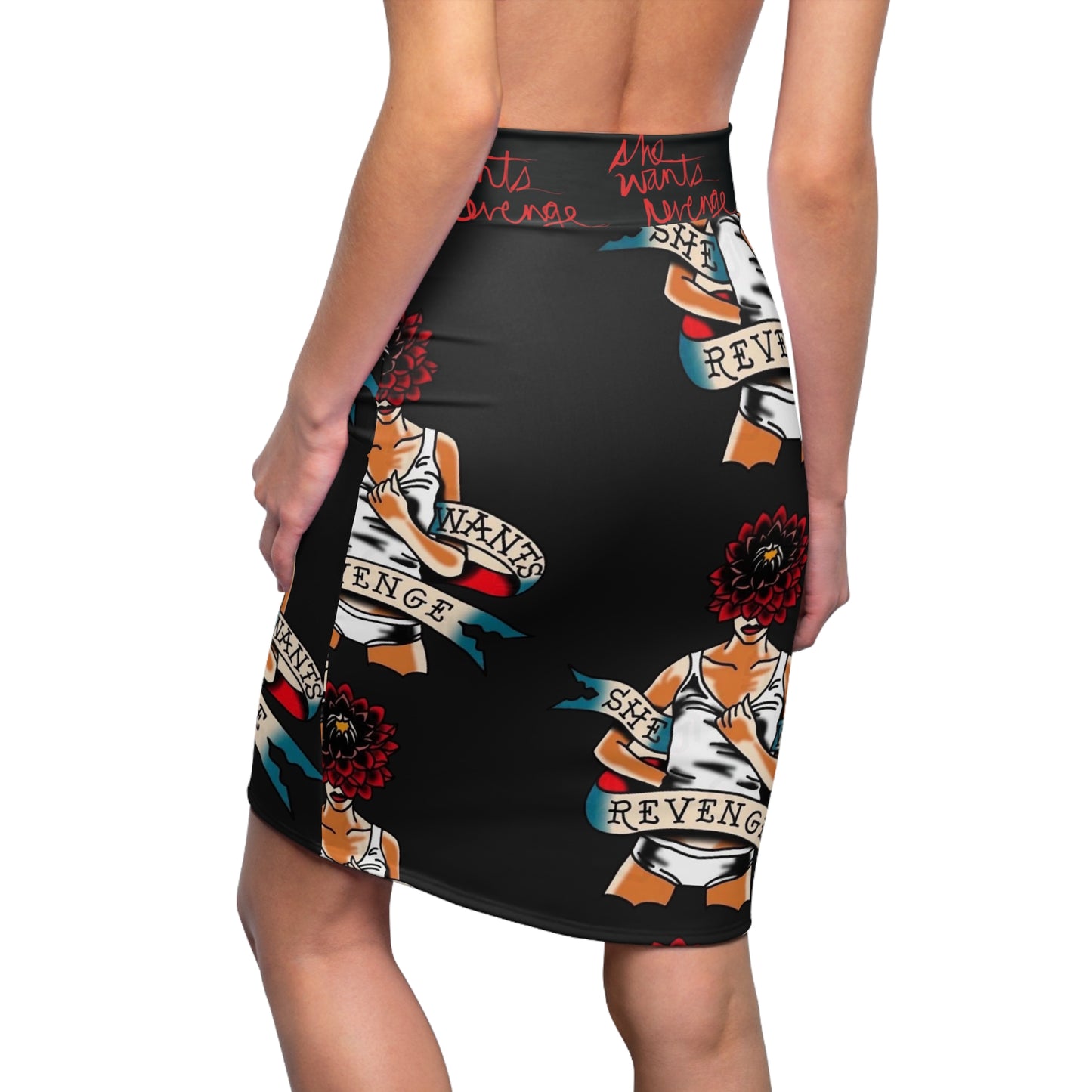 She wants Revenge Retro Tattoo  Womens skirt