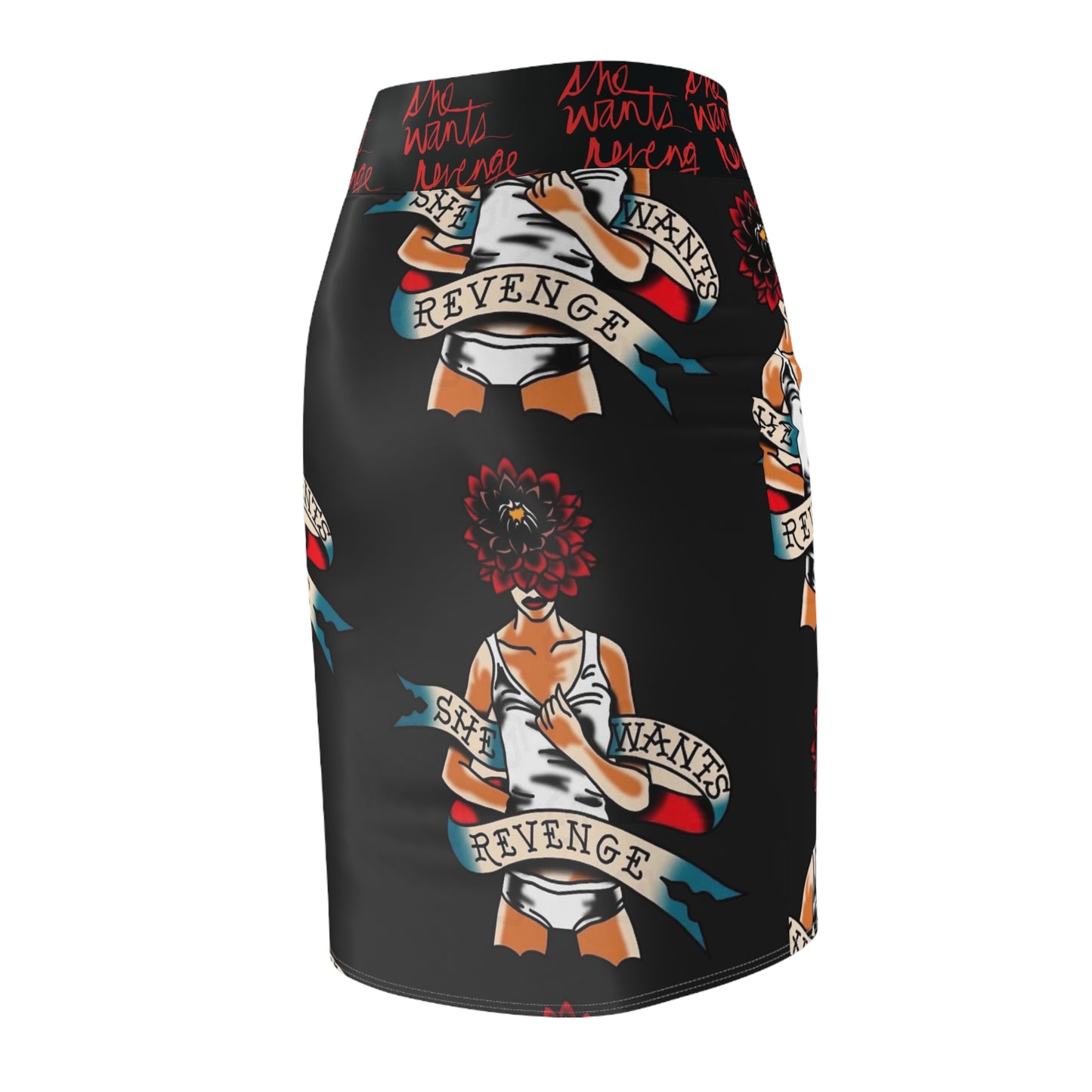 She wants Revenge Retro Tattoo  Womens skirt
