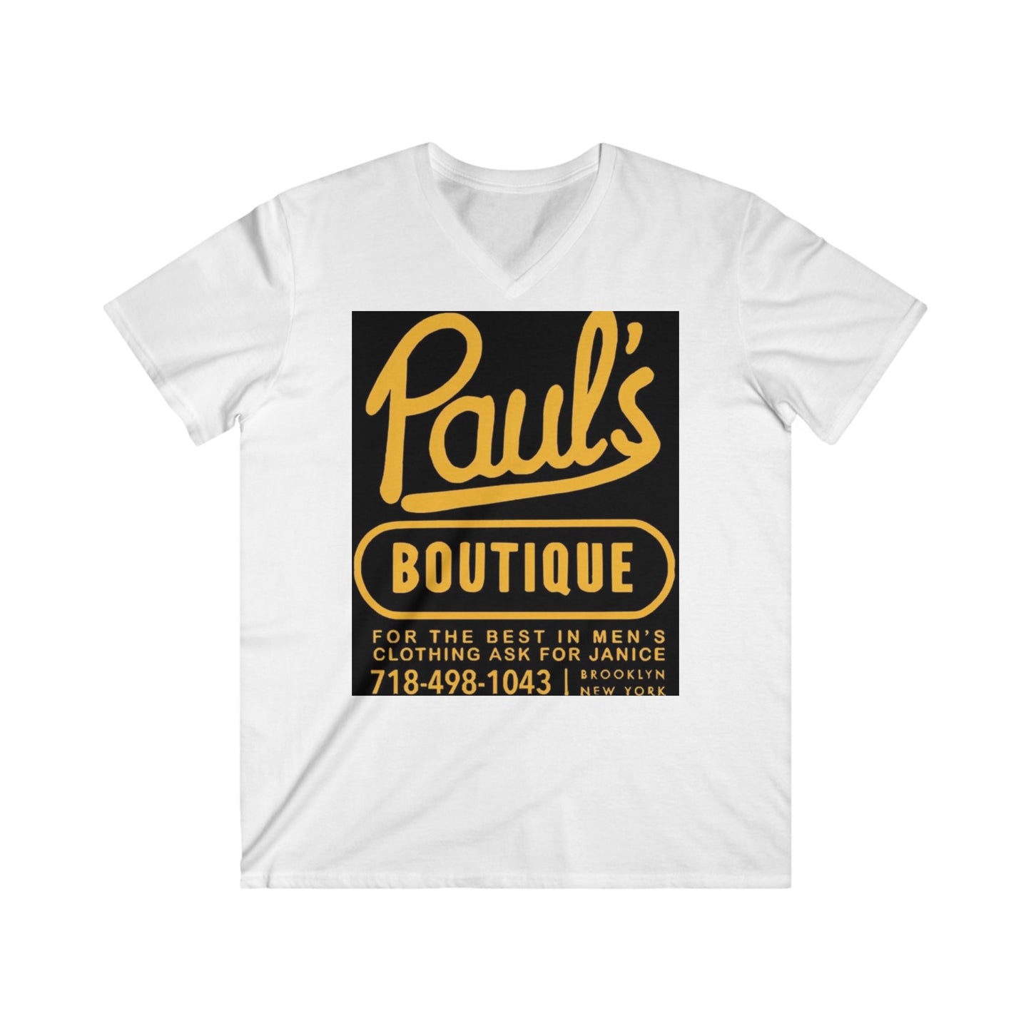 Pauls Boutique Mens Fitted V-Neck Short Sleeve Tee