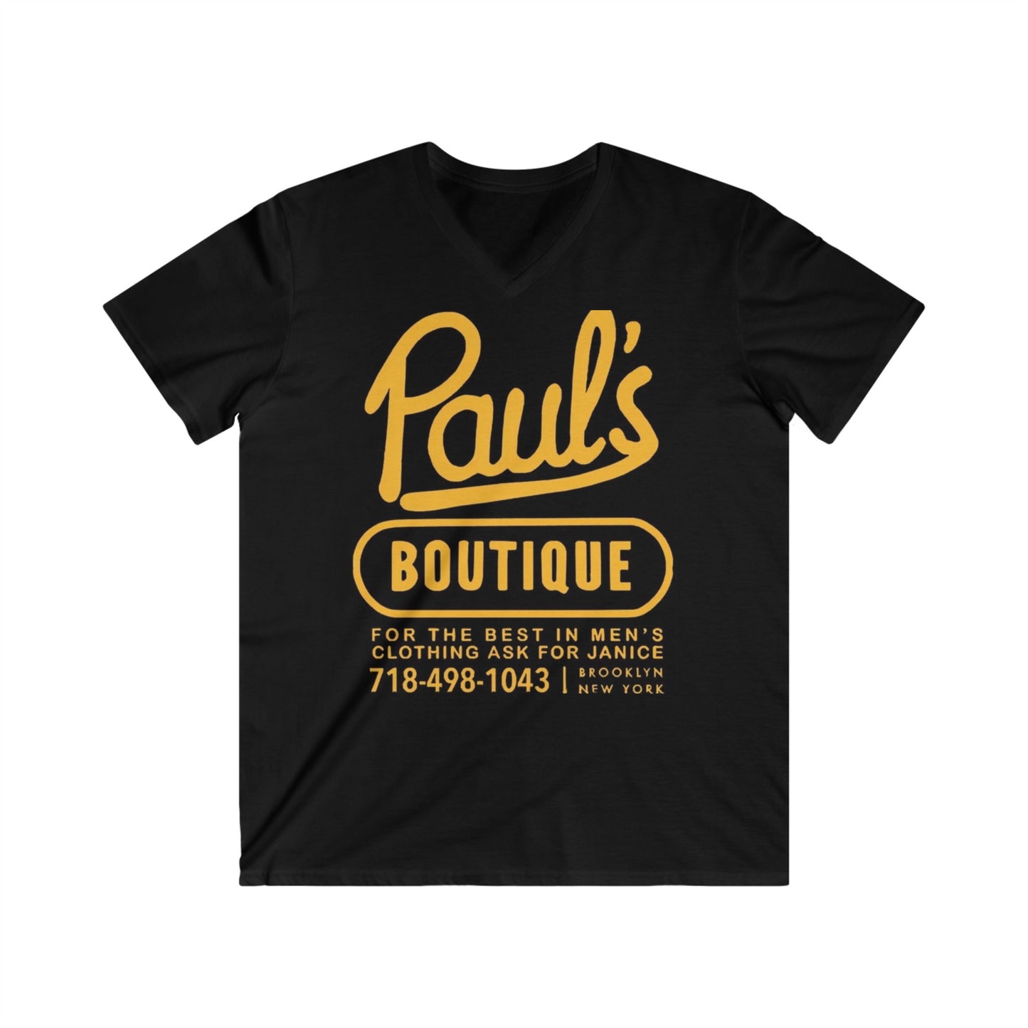 Pauls Boutique Mens Fitted V-Neck Short Sleeve Tee