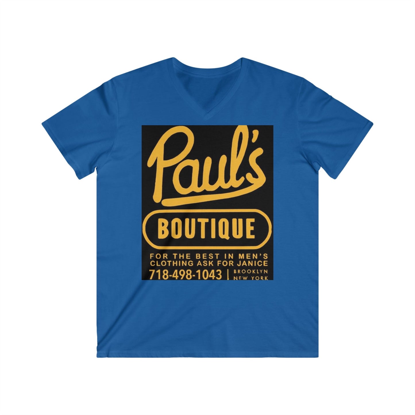Pauls Boutique Mens Fitted V-Neck Short Sleeve Tee