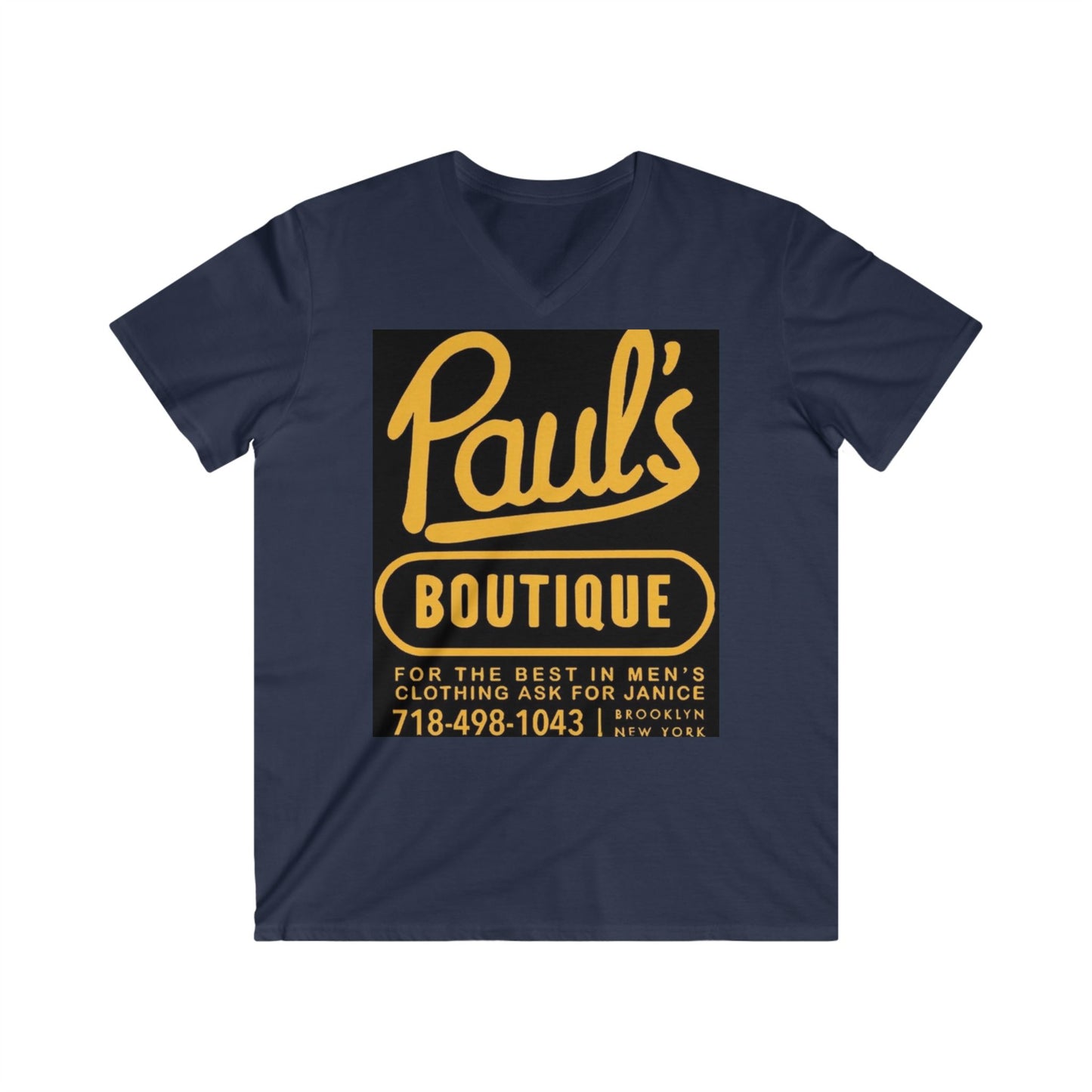 Pauls Boutique Mens Fitted V-Neck Short Sleeve Tee