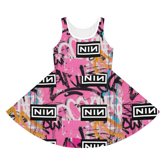 Graffiti NIN Girls' Sleeveless Sundress