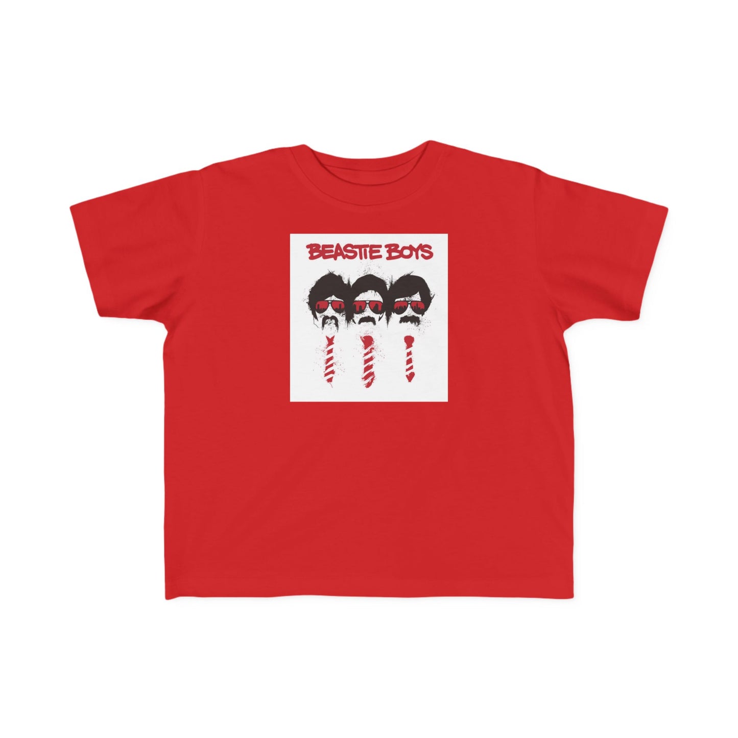 B Boys Red and White Jersey Tee