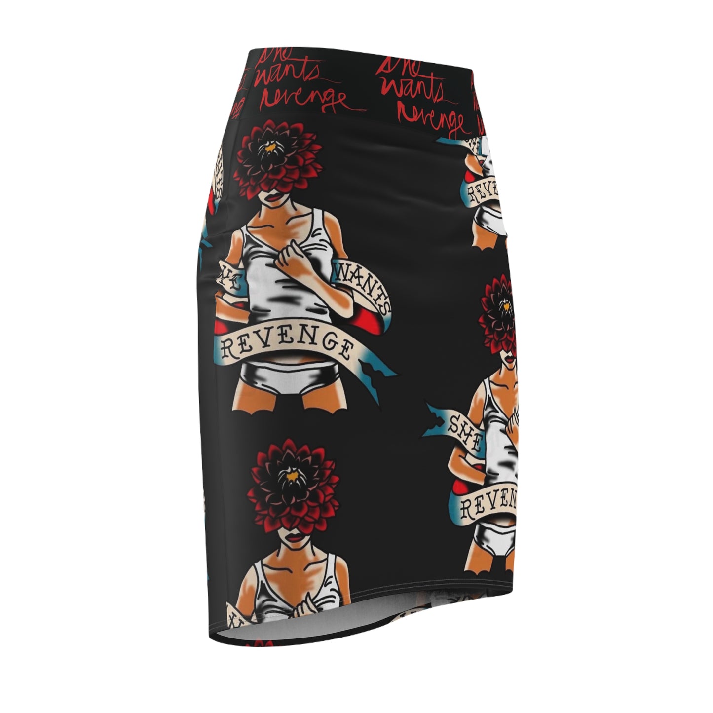 She wants Revenge Retro Tattoo  Womens skirt