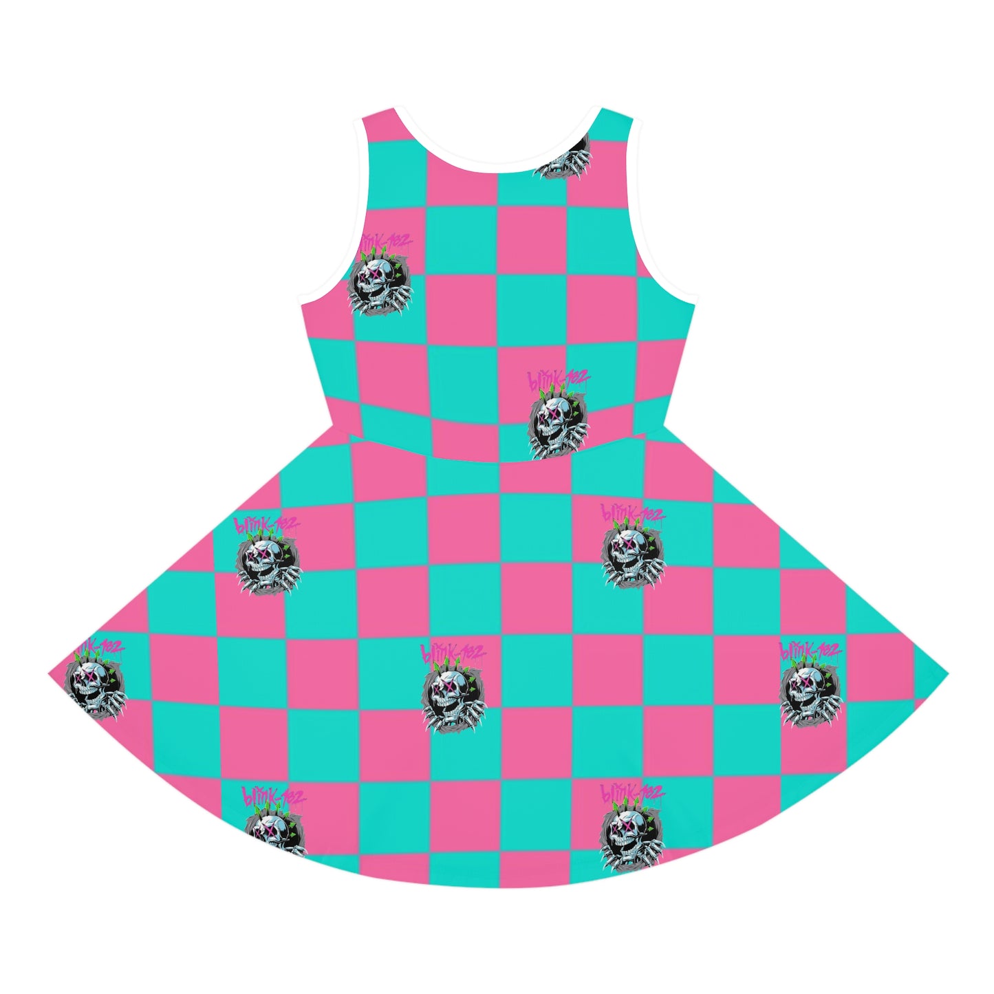 Pink and teal check Blink Girls' Sleeveless Sundress