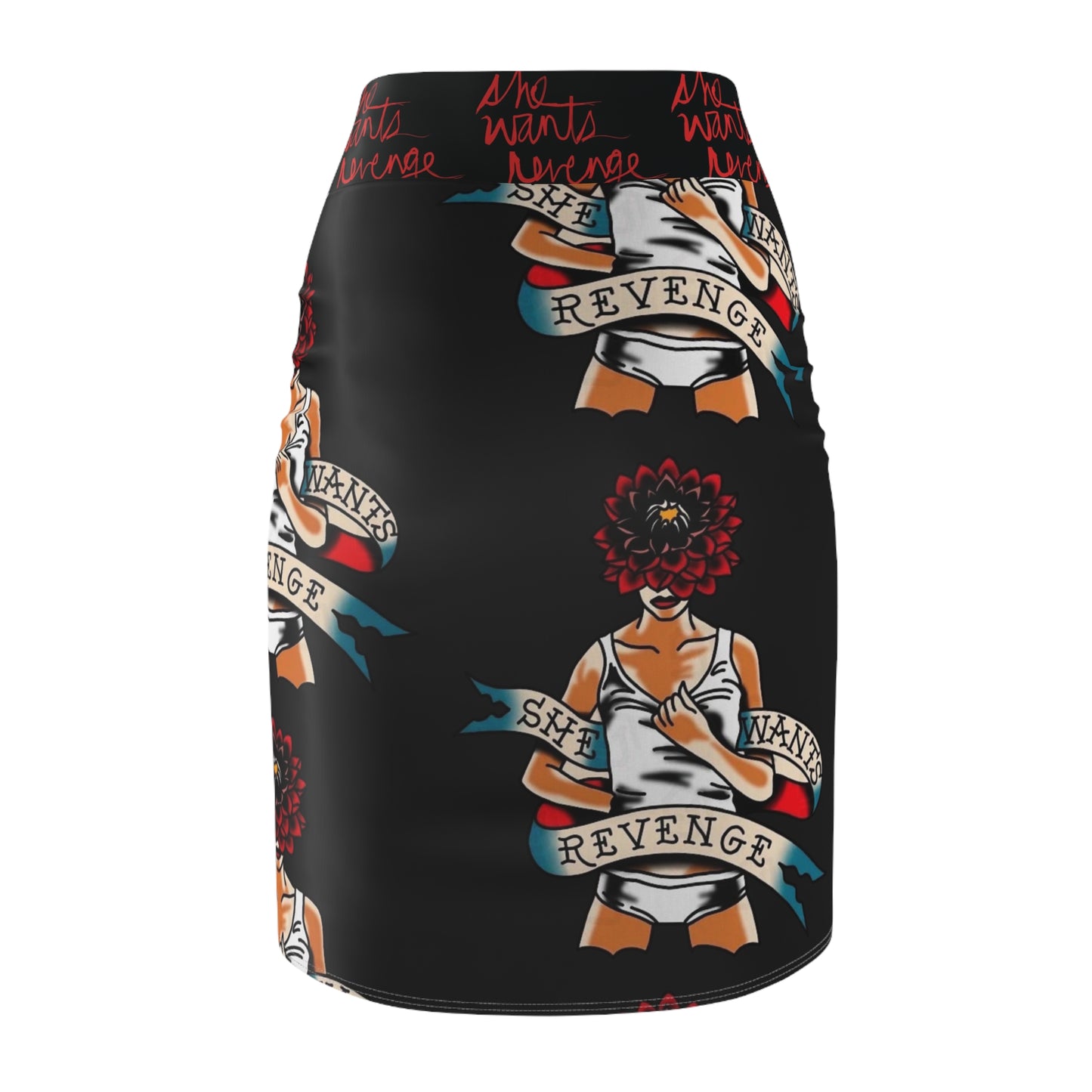 She wants Revenge Retro Tattoo  Womens skirt