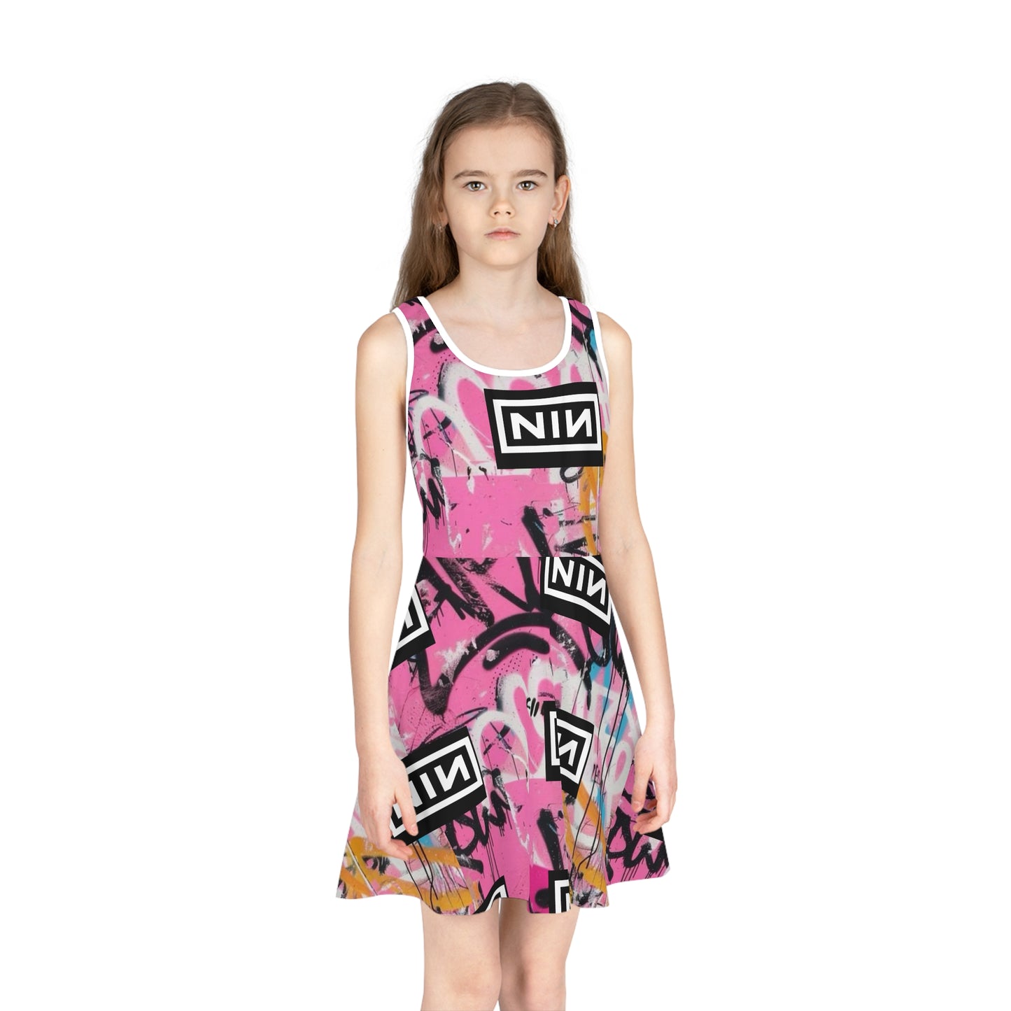 Graffiti NIN Girls' Sleeveless Sundress