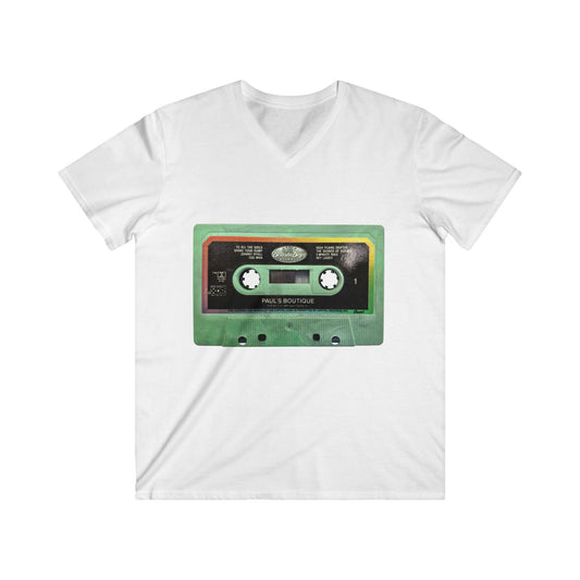 Men's Pauls Boutique Cassette Fitted V-Neck Short Sleeve Tee