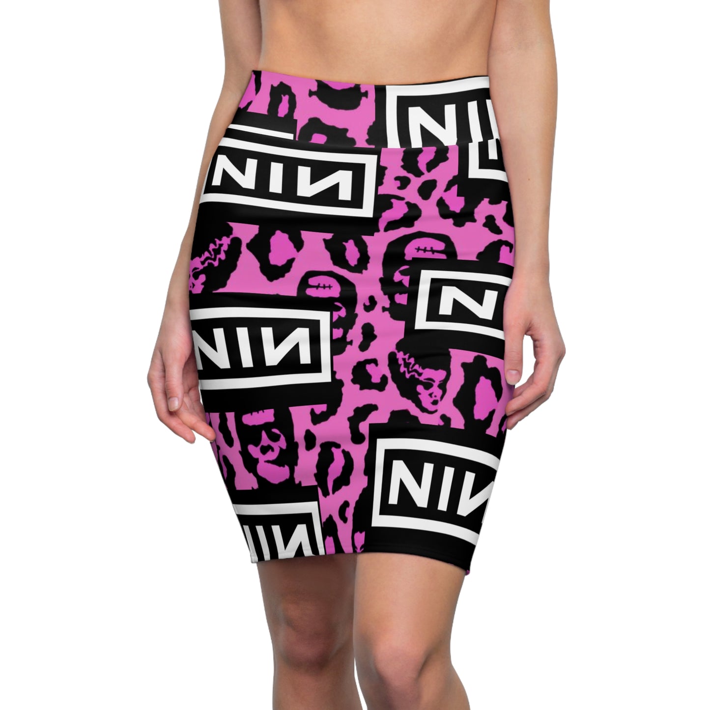 NIN print Womens skirt
