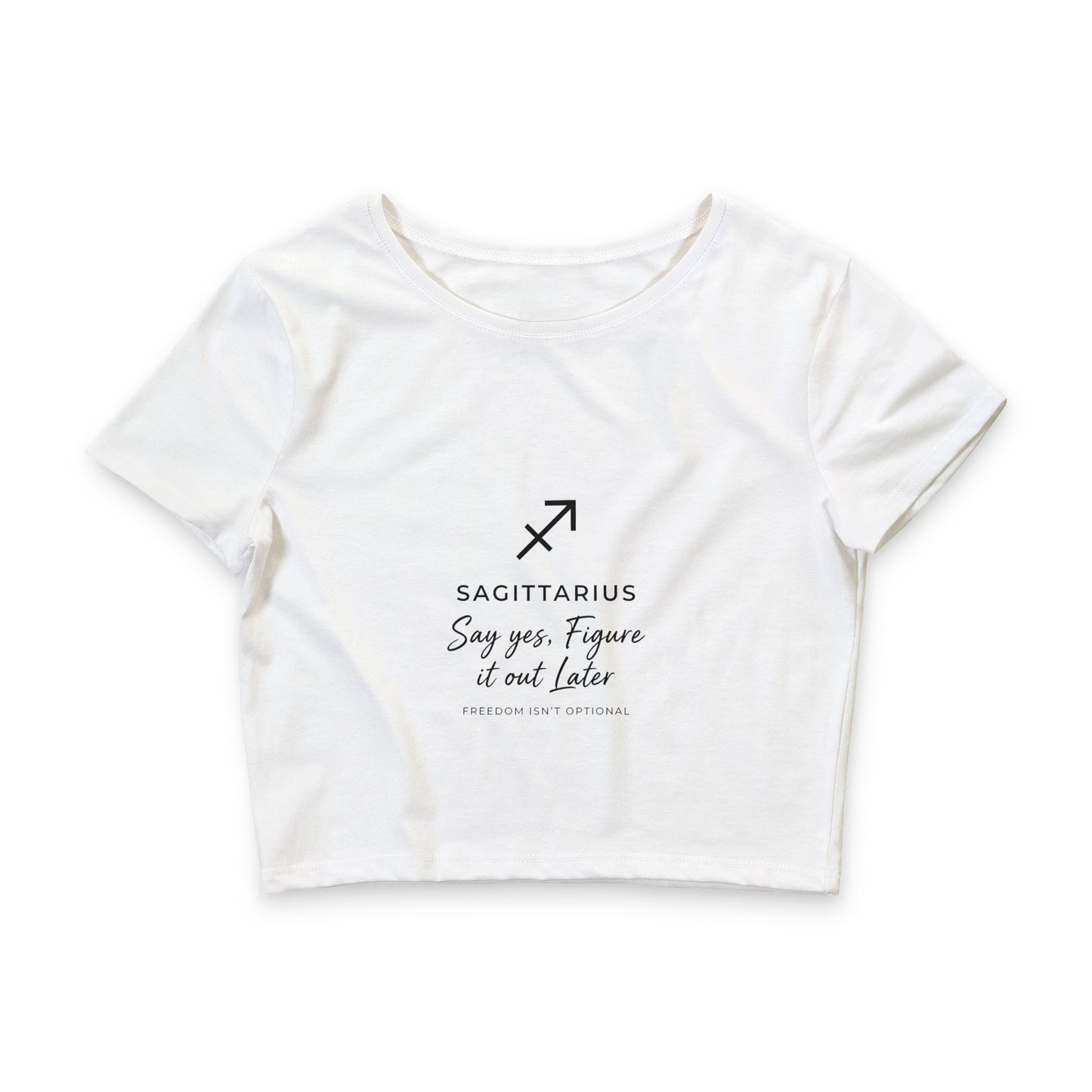 Zodiac Energy Collection: Sagittarius- Women’s  Crop Tee