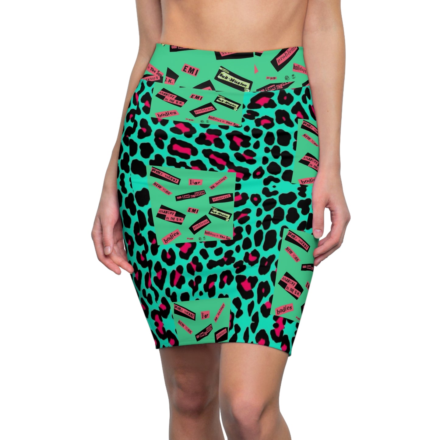 Punk leopard  Womens skirt