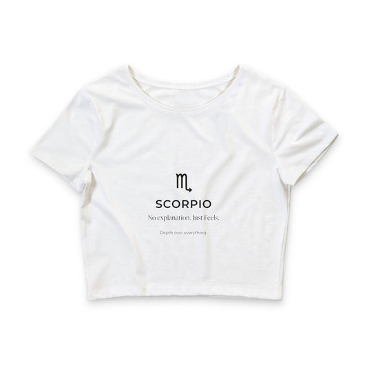 Zodiac Energy Collection: Scorpio- Women’s  Crop Tee