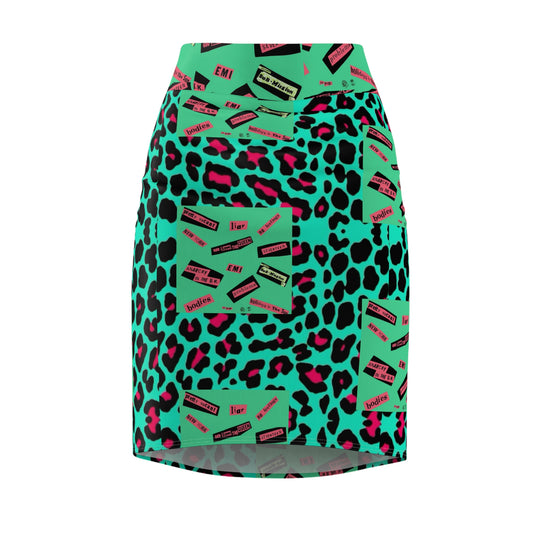 Punk leopard  Womens skirt