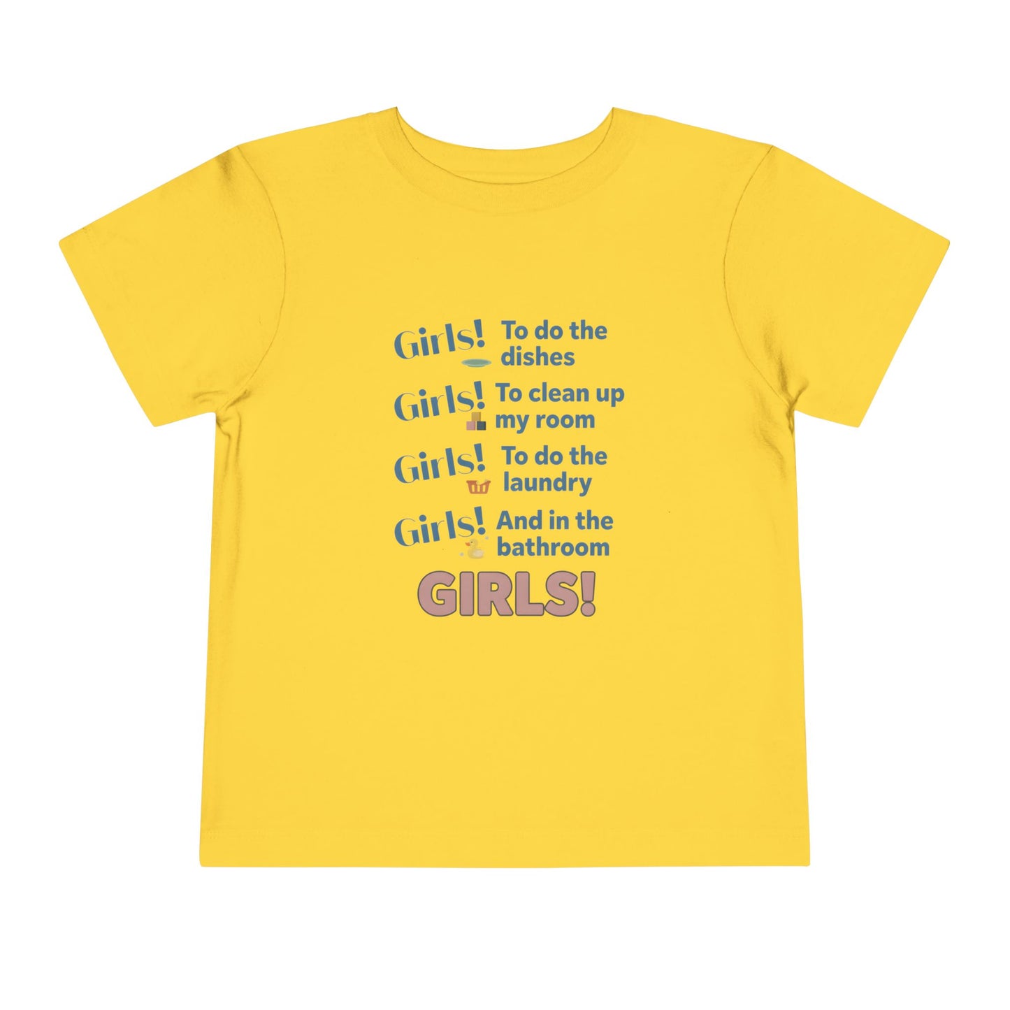 Girls- To clean up my Room- Toddler Short Sleeve Tee