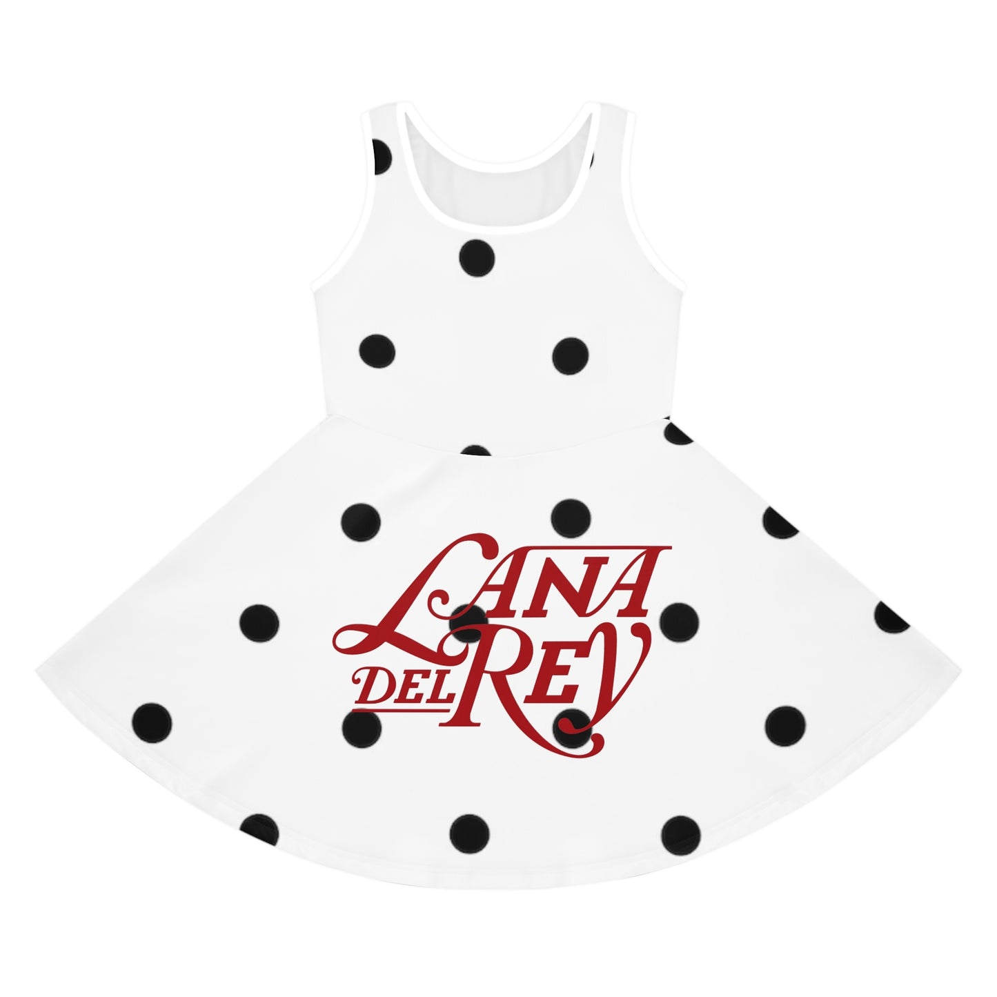Polka dot Lana Girls Sleeveless Sundress